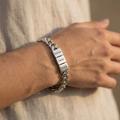 Pulsera de acero personalizable - Oferta Día del Padre