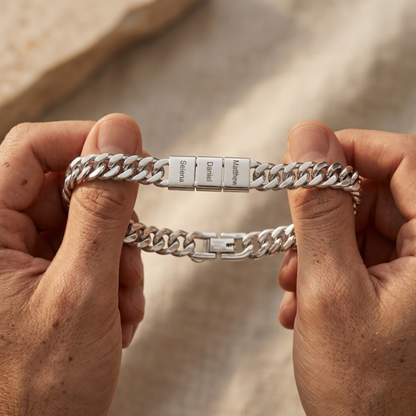 Pulsera de acero personalizable - Oferta Día del Padre
