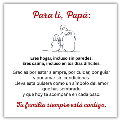 Pulsera de acero personalizable - Oferta Día del Padre