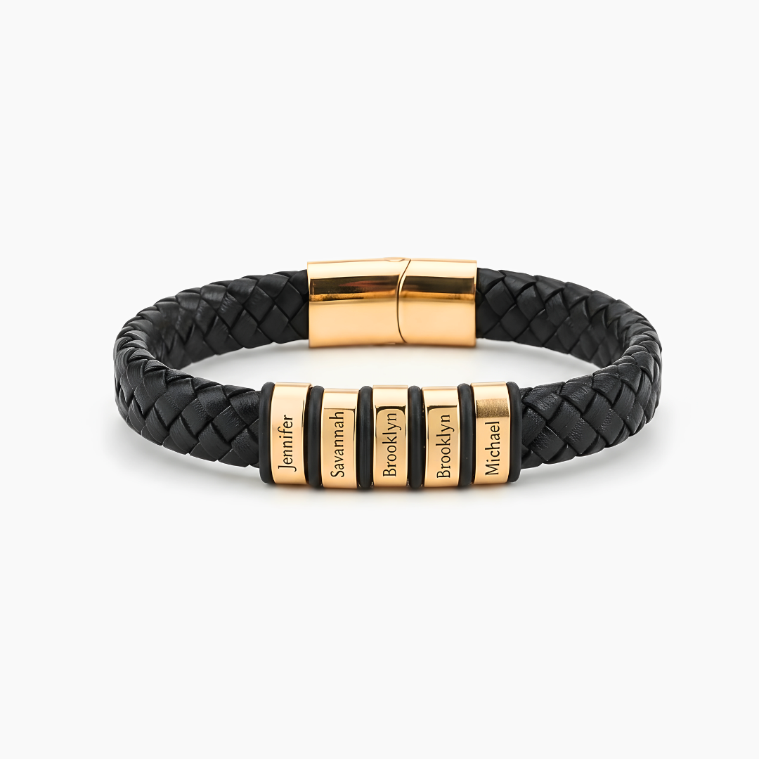 Pulsera de cuero personalizable - Oferta Día del Padre