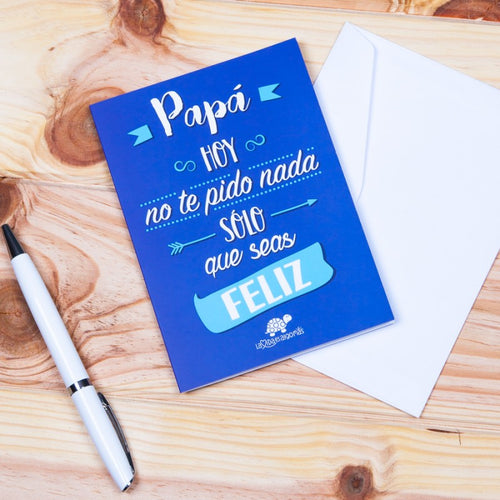 Tarjeta de felicitación para papá